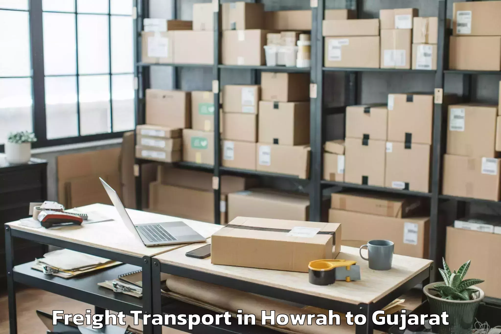 Professional Howrah to Gandevi Freight Transport